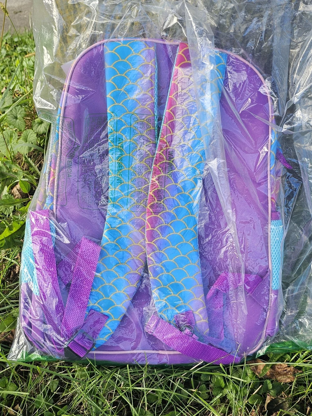 Kids Mermaid Sequin Swim Backpack - Purple/Blue